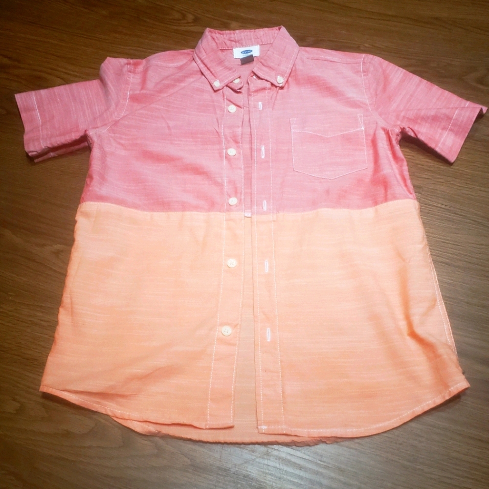 Boys Short Sleeve Button Down Shirt